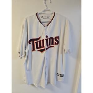 Majestic GLEN PERKINS Minnesota Twins Sewn Jersey Men's XL Genuine Merchandise